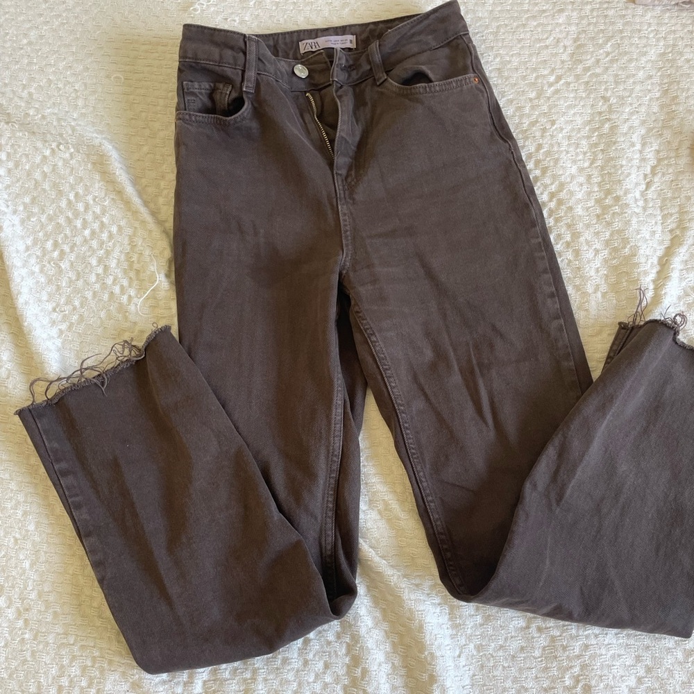 Zara Brown Denim Pants